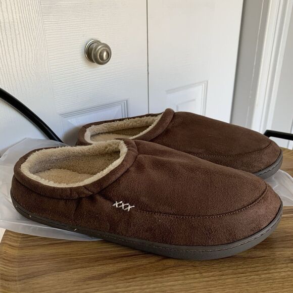 NewDenBer Men's Cozy Memory Foam Slippers Soft Slip on Indoor Outdoor Clog House - Picture 12 of 15